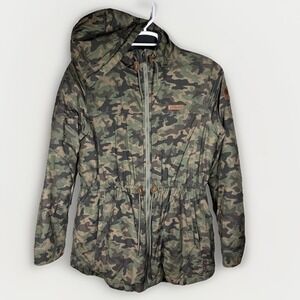 Columbia Chatfield Hill Camo Jacket Women L Gorpcore Utility Field Coat Hunting
